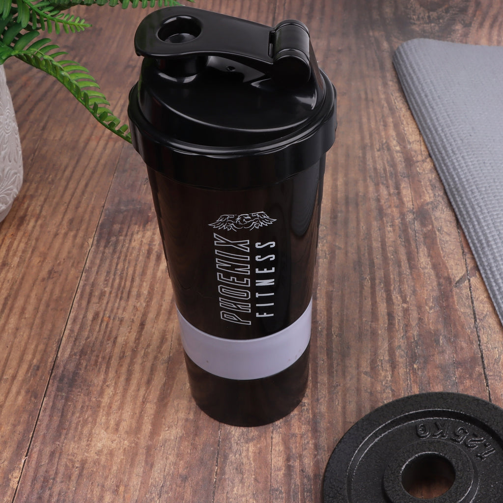 Shaker mit Fächern 500 ml – Protein Shaker BPA-frei