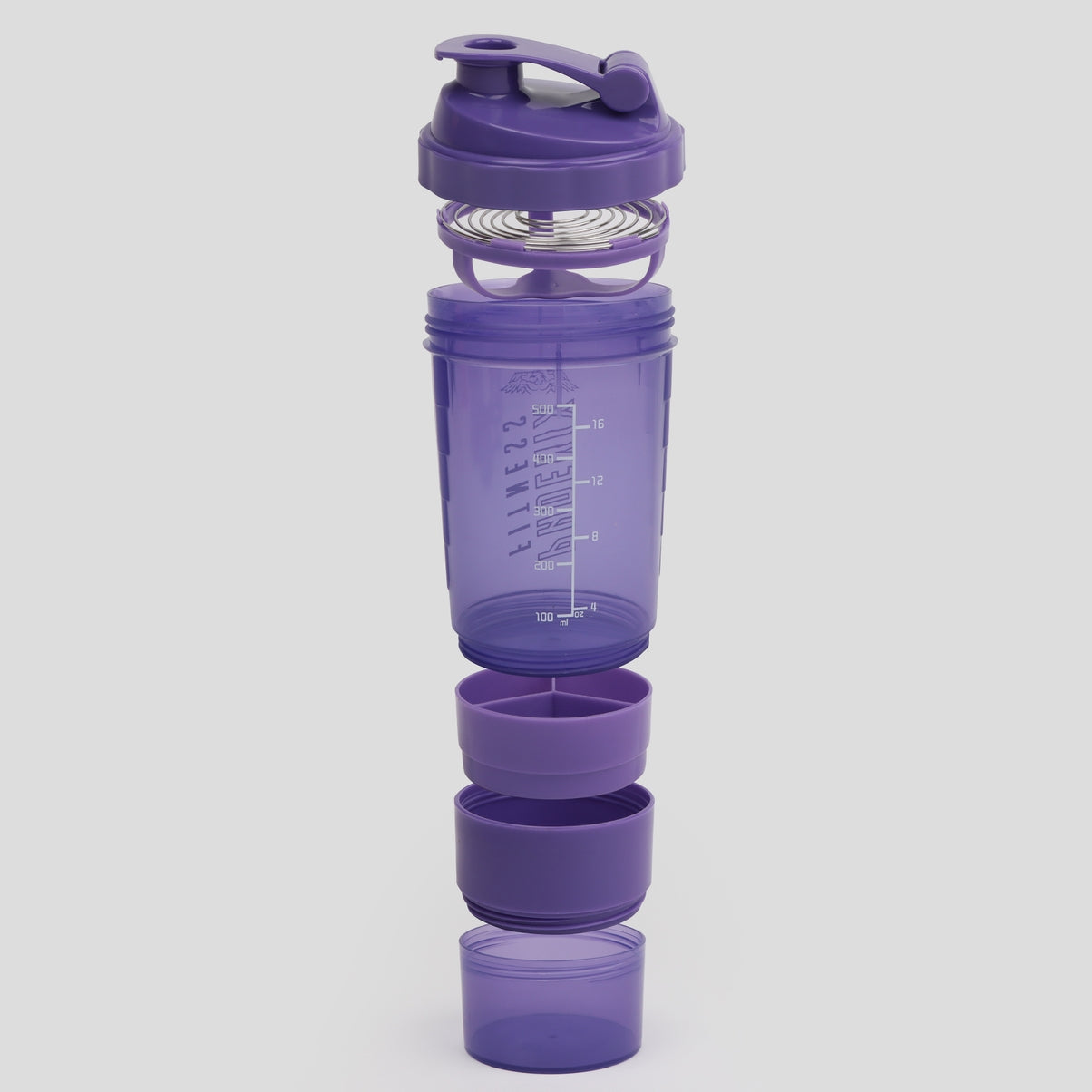 Shaker mit Fächern 500 ml – Protein Shaker BPA-frei