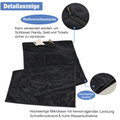 Fitness Handtuch mit Reißverschlusstasche 40x95cm Mikrofaser Gym Handtuch