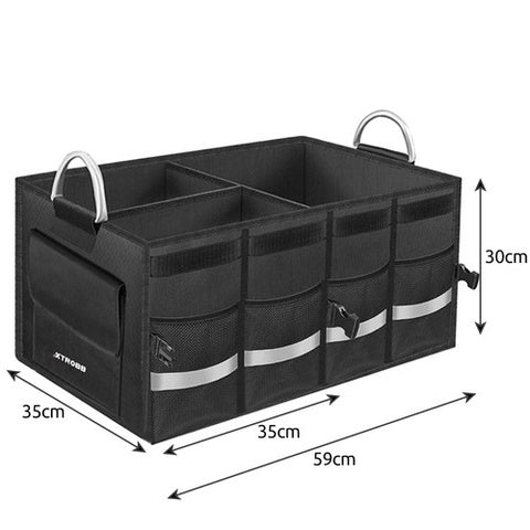 Kofferraum Organizer XXL 50L mit Deckel | faltbar & stabil