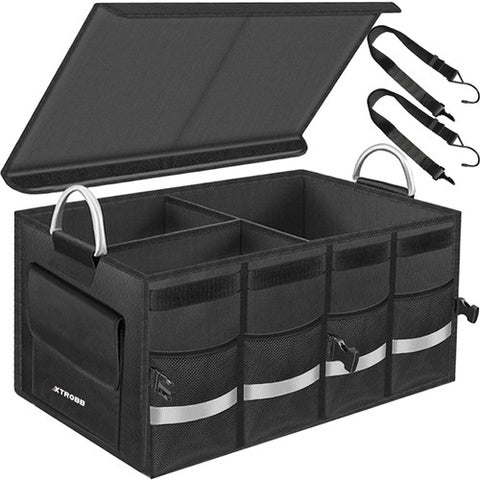 Kofferraum Organizer XXL 50L mit Deckel | faltbar & stabil