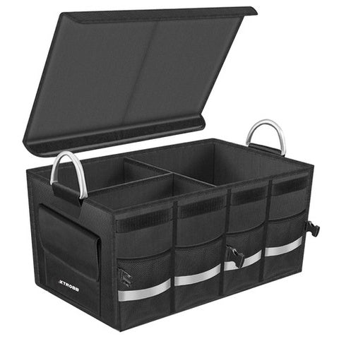 Kofferraum Organizer XXL 50L mit Deckel | faltbar & stabil