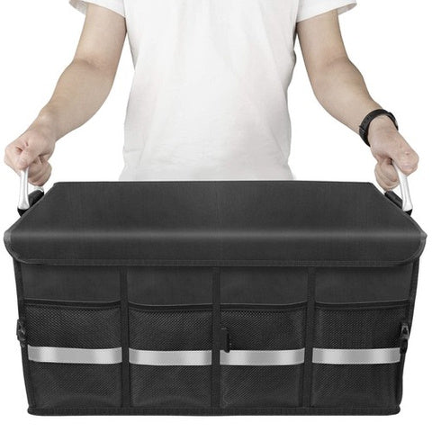 Kofferraum Organizer XXL 50L mit Deckel | faltbar & stabil